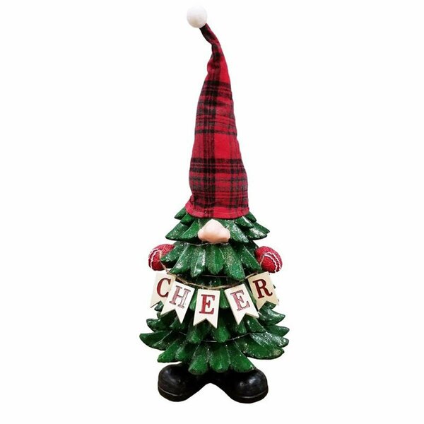 Fromtheheart 28 in. LED Multi Colored Cheer Tree Gnome Indoor Christmas Decor FR3307387
